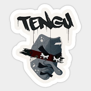 Tengu Mask Sticker